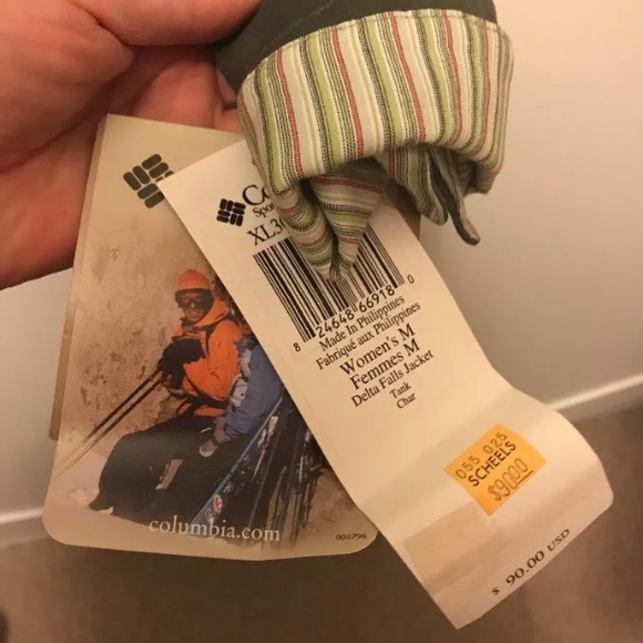 New delta falls army green Columbia jacket medium - Picture 8 of 8